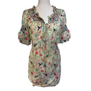 Matthew Williamson for H&M Parrot Floral Bird Print Dress Size 6
